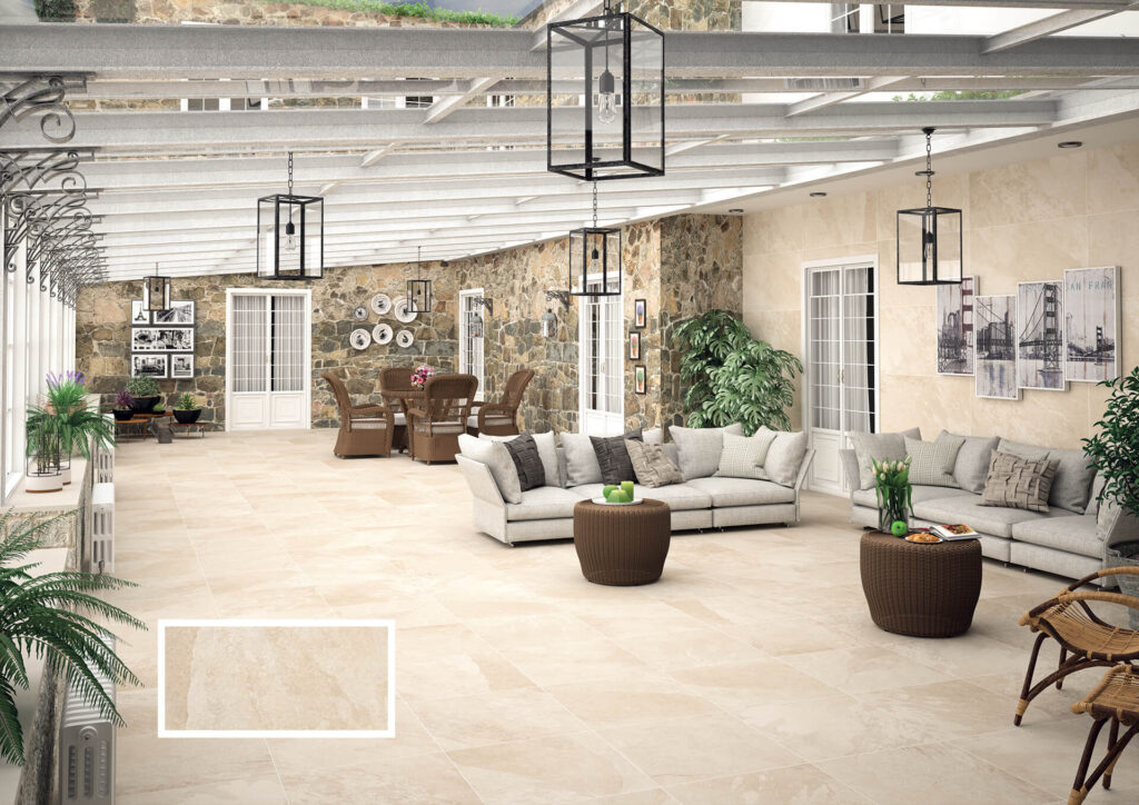 Carrelage - Ambiente - Axis Cream 60X60 - Carrelage haut de gamme toulouse cbe caro bati excellence