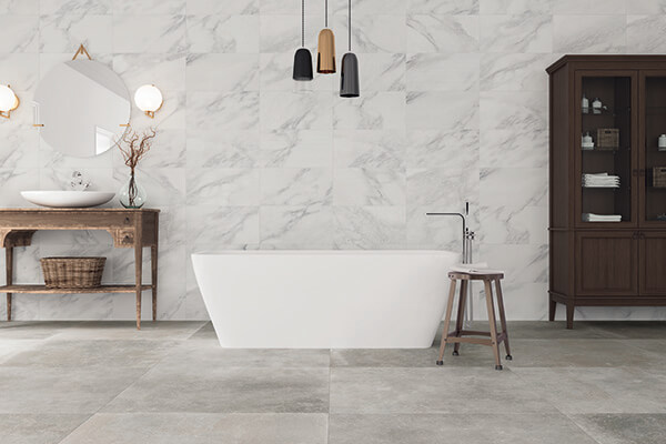 Carrelage grand format effet marbre haut de gamme luxe pas cher - caro bati excellence toulouse cbe